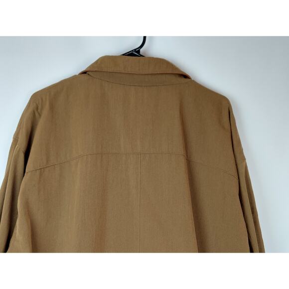 Vintage McKenzie Tribe Men's Cotton Wool Casual Overcoat Jacket Olive Green L - Picture 10 of 11